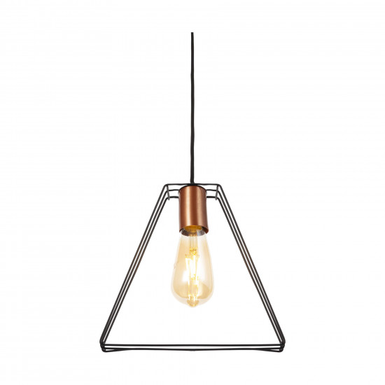 Luminária de teto Pendente Geométrico Triangular Aramado Luminária de teto Pendente Geométrico Triangular Aramado