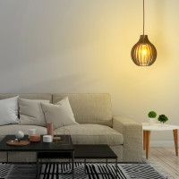 Luminária de teto pendente Alagoas linha Madeira Luminária de teto pendente Alagoas linha Madeira