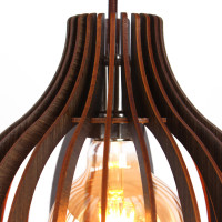 Luminária de teto pendente Alagoas linha Madeira Luminária de teto pendente Alagoas linha Madeira