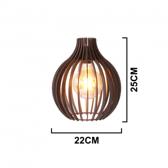 Luminária de teto pendente Alagoas linha Madeira Luminária de teto pendente Alagoas linha Madeira