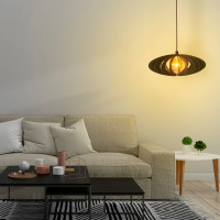 Luminária de teto pendente Aracaju linha Madeira Luminária de teto pendente Aracaju linha Madeira