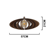 Luminária de teto pendente Aracaju linha Madeira Luminária de teto pendente Aracaju linha Madeira