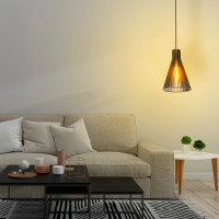 Luminária de teto pendente Araguaia linha Madeira Luminária de teto pendente Araguaia linha Madeira