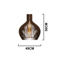 Luminária de teto pendente Bahia linha Madeira Luminária de teto pendente Bahia linha Madeira