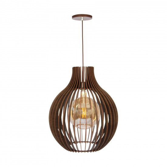 Luminária de teto pendente Fortaleza linha Madeira Luminária de teto pendente Fortaleza linha Madeira
