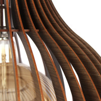 Luminária de teto pendente Fortaleza linha Madeira Luminária de teto pendente Fortaleza linha Madeira