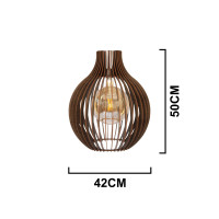 Luminária de teto pendente Fortaleza linha Madeira Luminária de teto pendente Fortaleza linha Madeira
