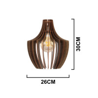 Luminária de teto pendente Jalapão linha Madeira Luminária de teto pendente Jalapão linha Madeira