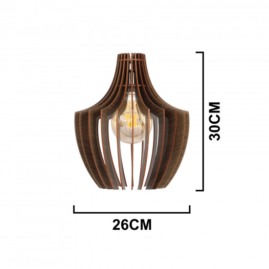 Luminária de teto pendente Jalapão linha Madeira Luminária de teto pendente Jalapão linha Madeira