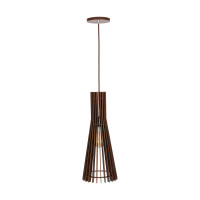Luminária de teto pendente Manaus linha Madeira Luminária de teto pendente Manaus linha Madeira