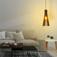 Luminária de teto pendente Manaus linha Madeira Luminária de teto pendente Manaus linha Madeira