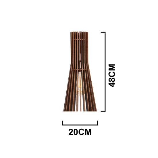 Luminária de teto pendente Manaus linha Madeira Luminária de teto pendente Manaus linha Madeira