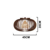 Luminária de teto pendente Maranhão linha Madeira Luminária de teto pendente Maranhão linha Madeira