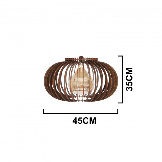 Luminária de teto pendente Maranhão linha Madeira Luminária de teto pendente Maranhão linha Madeira