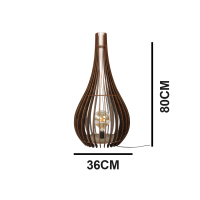 Luminária De Chão Pará linha Madeira Luminária De Chão Pará linha Madeira