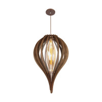 Luminária de teto pendente Piauí linha Madeira Luminária de teto pendente Piauí linha Madeira