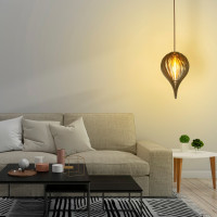 Luminária de teto pendente Piauí linha Madeira Luminária de teto pendente Piauí linha Madeira