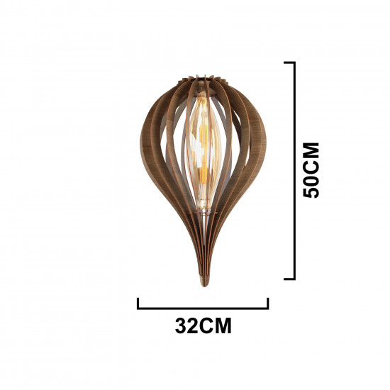 Luminária de teto pendente Piauí linha Madeira Luminária de teto pendente Piauí linha Madeira