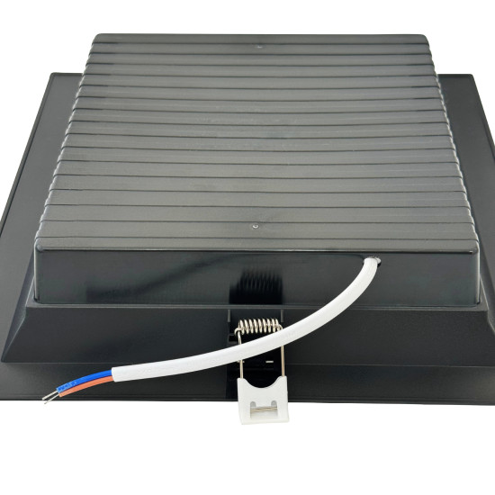 PLAFON RECUADO EMBUTIR 18W PRETO 6500K BRANCO FRIO PLAFON RECUADO EMBUTIR 18W PRETO 6500K BRANCO FRIO