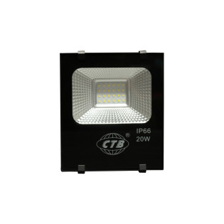 REFLETOR HOLOFOTE LED CTB MODELO E 20W  BRANCO FRIO 6500K
