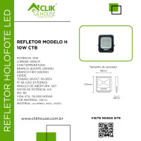 REFLETOR PROFISSIONAL 10W BRANCO FRIO 6500K - 5 ANOS GARANTIA REFLETOR PROFISSIONAL 10W BRANCO FRIO 6500K - 5 ANOS GARANTIA