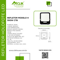 REFLETOR PROFISSIONAL 300W BRANCO FRIO 5 ANOS GARANTIA REFLETOR PROFISSIONAL 300W BRANCO FRIO 5 ANOS GARANTIA