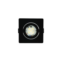 SPOT LED PRETO QUADRADO EMBUTIR 3W BRANCO FRIO 6500K SPOT LED PRETO QUADRADO EMBUTIR 3W BRANCO FRIO 6500K