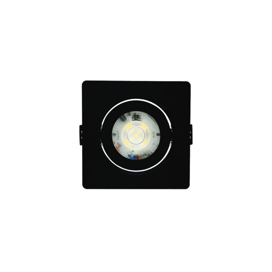 SPOT LED PRETO QUADRADO EMBUTIR 3W BRANCO FRIO 6500K SPOT LED PRETO QUADRADO EMBUTIR 3W BRANCO FRIO 6500K