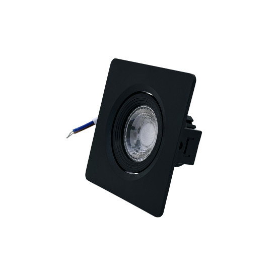 SPOT LED PRETO QUADRADO EMBUTIR 3W BRANCO FRIO 6500K SPOT LED PRETO QUADRADO EMBUTIR 3W BRANCO FRIO 6500K