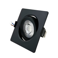 SPOT LED PRETO QUADRADO EMBUTIR 3W BRANCO FRIO 6500K SPOT LED PRETO QUADRADO EMBUTIR 3W BRANCO FRIO 6500K