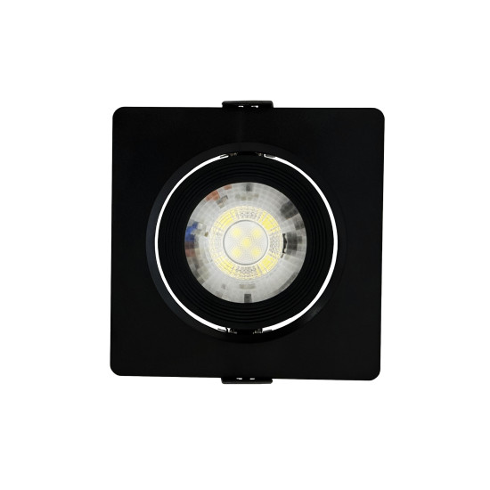 SPOT LED PRETO QUADRADO EMBUTIR 3W BRANCO FRIO 6500K SPOT LED PRETO QUADRADO EMBUTIR 3W BRANCO FRIO 6500K