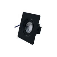 SPOT LED PRETO QUADRADO EMBUTIR 5W BRANCO FRIO 6500K SPOT LED PRETO QUADRADO EMBUTIR 5W BRANCO FRIO 6500K