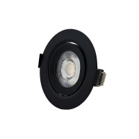 SPOT LED PRETO REDONDO EMBUTIR 7W BRANCO FRIO 6500K SPOT LED PRETO REDONDO EMBUTIR 7W BRANCO FRIO 6500K