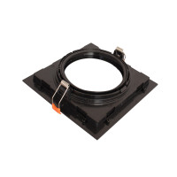SPOT RECUADO AR111 QUADRADO PRETO SPOT RECUADO AR111 QUADRADO PRETO