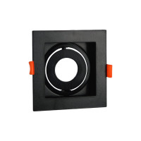 SPOT RECUADO MR11 QUADRADO PRETO SPOT RECUADO MR11 QUADRADO PRETO