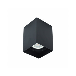 SPOT DE SOBREPOR QUADRADO PRETO PARA LAMPADA MR16