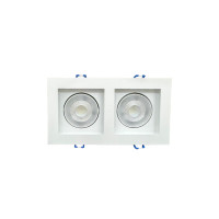 SPOT RECUADO DUPLO QUADRADO 10W BRANCO - BRANCO FRIO 6500K SPOT RECUADO DUPLO QUADRADO 10W BRANCO - BRANCO FRIO 6500K