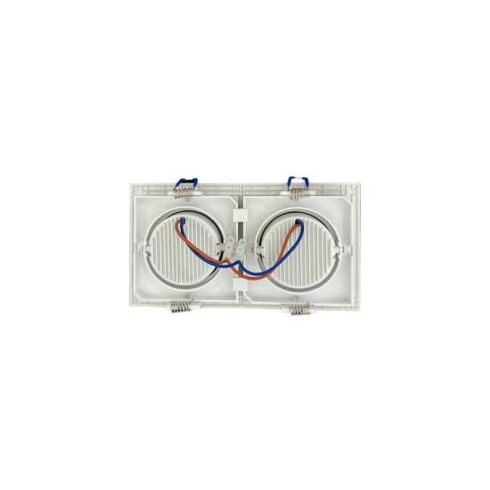 SPOT RECUADO DUPLO QUADRADO 10W BRANCO - BRANCO FRIO 6500K SPOT RECUADO DUPLO QUADRADO 10W BRANCO - BRANCO FRIO 6500K