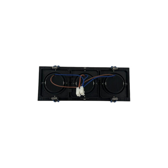 SPOT RECUADO TRIPLO QUADRADO 15W PRETO - BRANCO FRIO 6500K SPOT RECUADO TRIPLO QUADRADO 15W PRETO - BRANCO FRIO 6500K