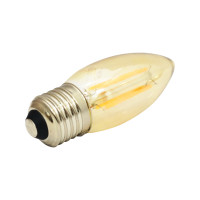 LAMPADA VELA FILAMENTO LED BRANCO QUENTE 2300K 4W E27 LAMPADA VELA FILAMENTO LED BRANCO QUENTE 2300K 4W E27