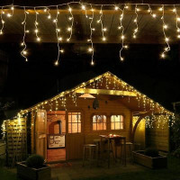 10m Cascata decorativa Natal Fixa ou Multifunção 10 metros 400 leds proteção contra chuva para uso interno ou externo 10m Cascata decorativa Natal Fixa ou Multifunção 10 metros 400 leds proteção contra chuva para uso interno ou externo