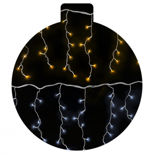 10m Cascata decorativa Natal Fixa ou Multifunção 10 metros 400 leds proteção contra chuva para uso interno ou externo