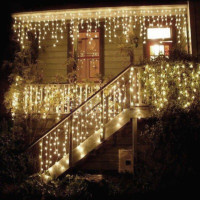 10m Cascata decorativa Natal Fixa ou Multifunção 10 metros 400 leds proteção contra chuva para uso interno ou externo 10m Cascata decorativa Natal Fixa ou Multifunção 10 metros 400 leds proteção contra chuva para uso interno ou externo