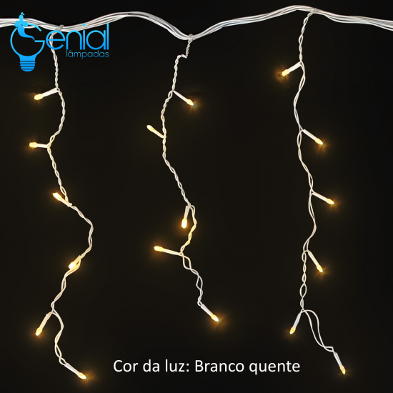 10m Cascata decorativa Natal Fixa ou Multifunção 10 metros 400 leds proteção contra chuva para uso interno ou externo 10m Cascata decorativa Natal Fixa ou Multifunção 10 metros 400 leds proteção contra chuva para uso interno ou externo