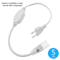 1m Mangueira Neon Luminosa LED Decoração, Sanca e Natal - ganhe 1 plug/conector 1m Mangueira Neon Luminosa LED Decoração, Sanca e Natal - ganhe 1 plug/conector
