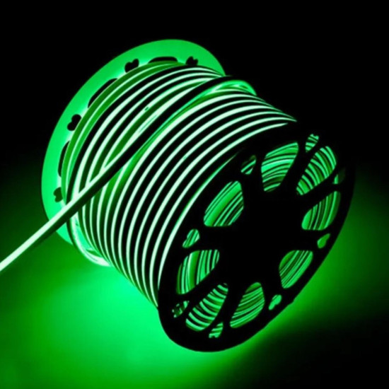 FITA NEON LED 100 METROS 127V 8MM IP65 VERDE FITA NEON LED 100 METROS 127V 8MM IP65 VERDE
