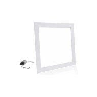 PLAFON DE LED EMBUTIR 24W QUADRADO BRANCO QUENTE