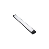 LUMINÁRIA LED SLIM LINEAR DE SOBREPOR 10W PRETA BRANCA QUENTE