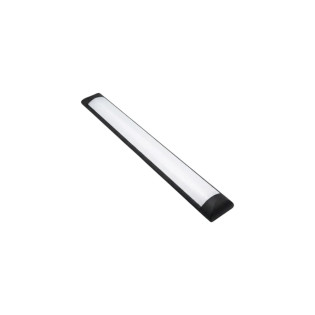 LUMINÁRIA LED SLIM LINEAR DE SOBREPOR 10W PRETA BRANCA NEUTRA