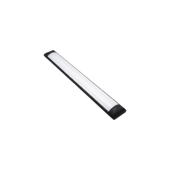 LUMINÁRIA LED SLIM LINEAR DE SOBREPOR 10W PRETA BRANCA NEUTRA
